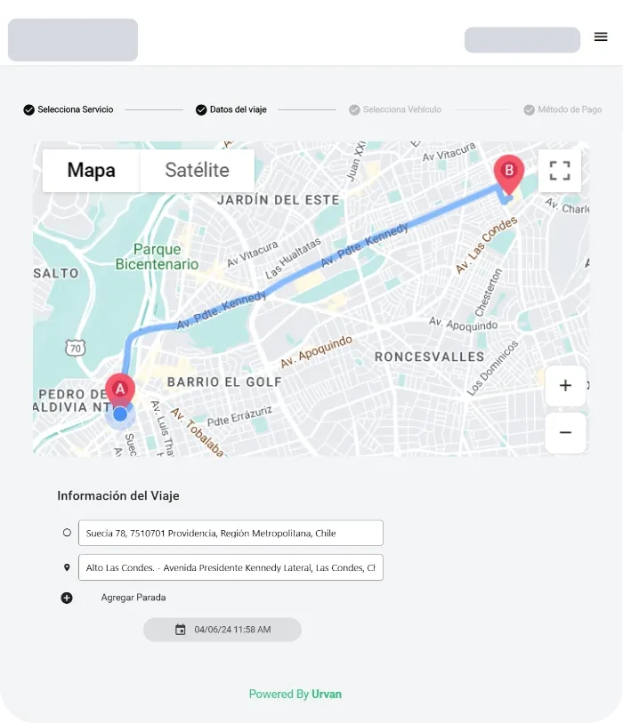 Plataforma digital para solicitar servicios de transporte